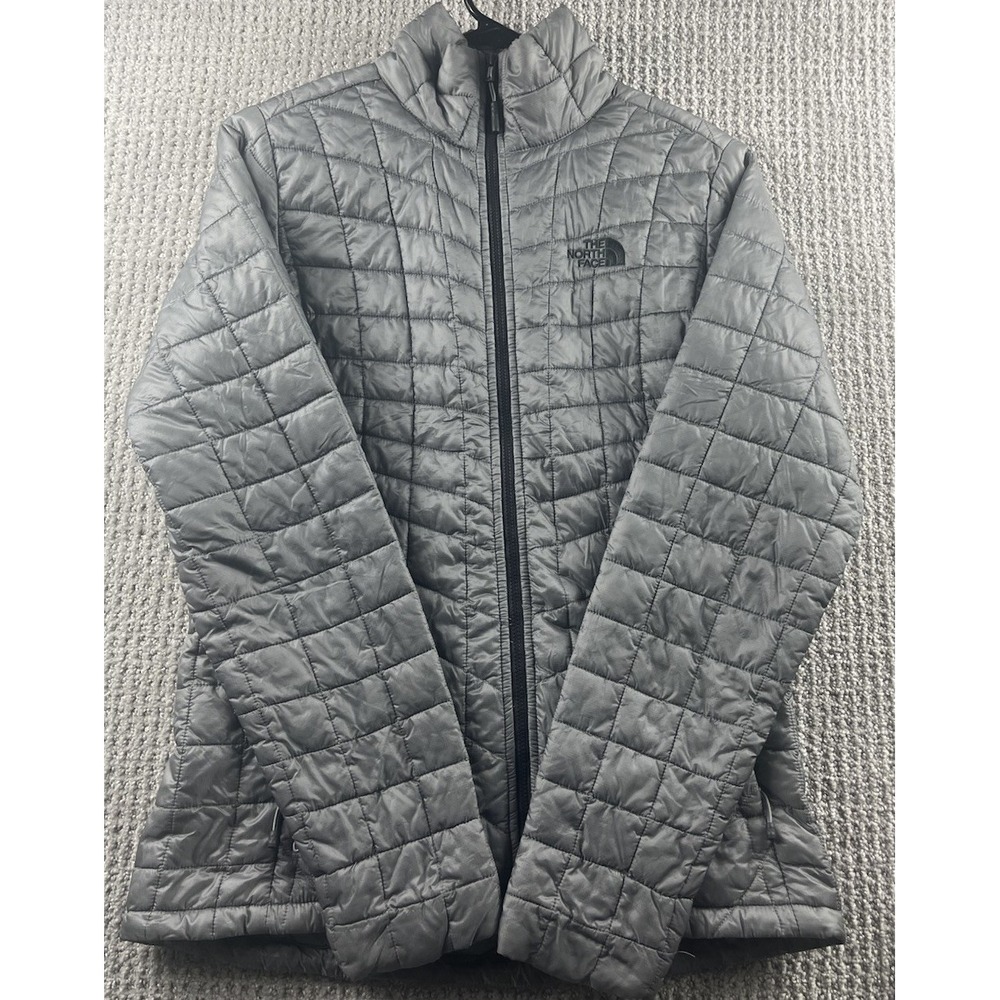 North Face ThermoBall Trekker Jacket Womens Small Gray Insulated Puffer Gorpcore